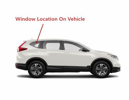 Clear Passenger Right Side Quarter Window Quarter Glass Compatible with Honda CR-V 2017-2022 Models