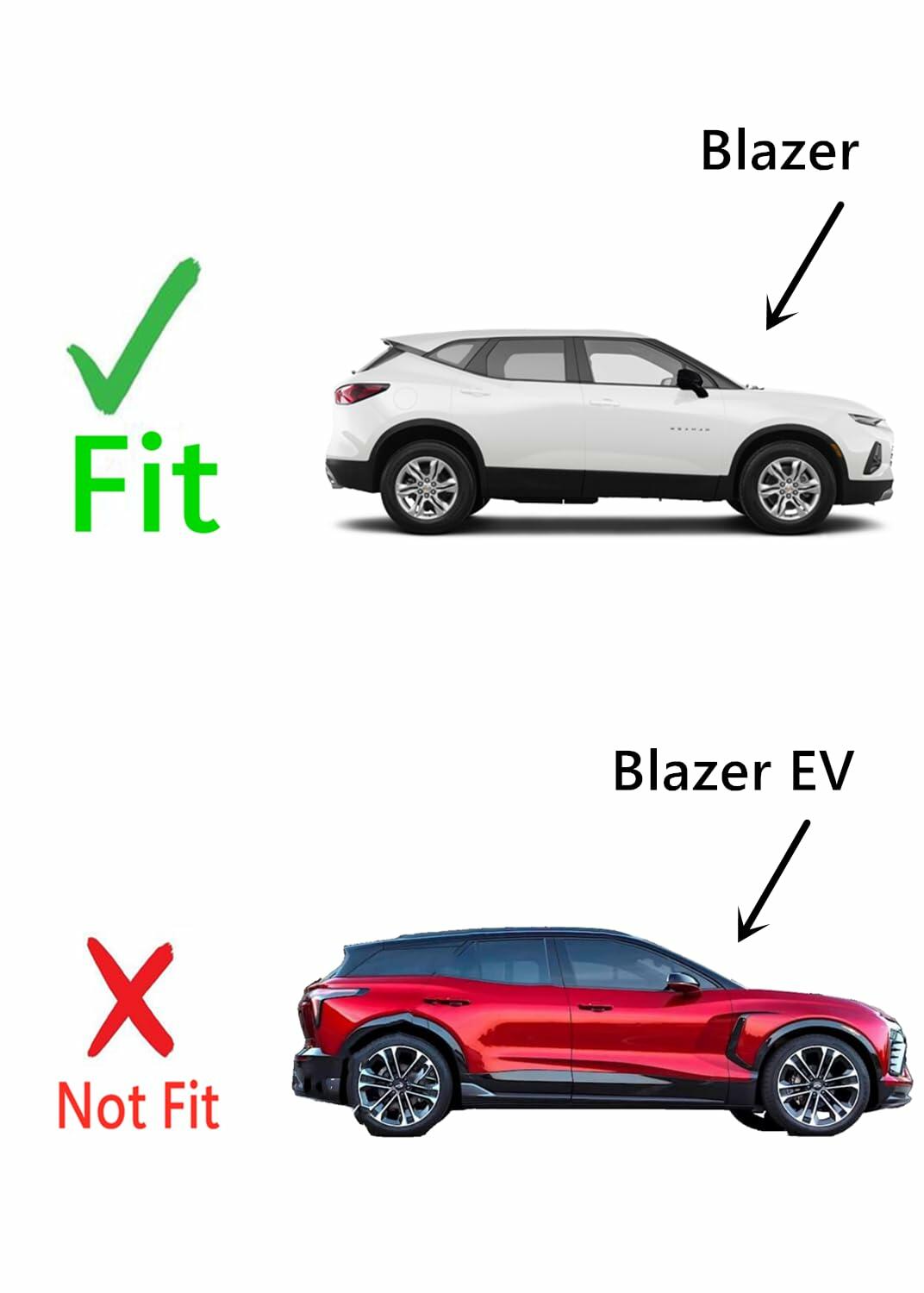 Tempered Passenger Right Side Rear Quarter Window Quarter Glass Compatible with Chevrolet Blazer 2019-2026 Models (Not For Blazer EV)