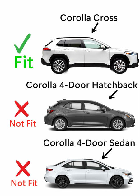 Tempered Passenger Right Side Front Door Window Door Glass Compatible with Toyota Corolla Cross 2022-2026 Models (Not For Corolla)
