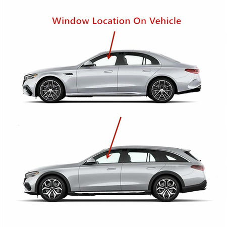 Tempered Driver Left Side Front Door Window Door Glass Compatible with Mercedes Benz E300 E43AMG 2017-2019 / E350 2020-2023 / E53AMG 2019-2023 / E400 E450 E63AMG 2017-2023 4 Door Models