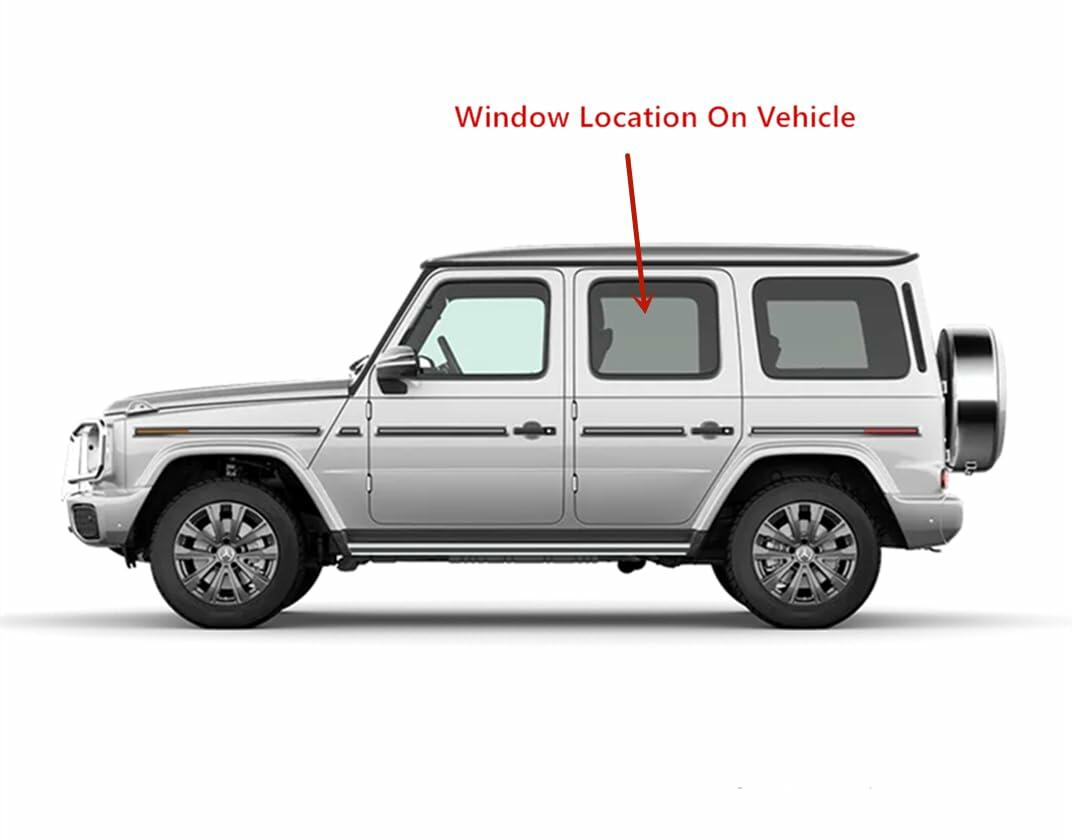 Laminated Driver Left Side Rear Door Window Glass Compatible with Mercedes Benz G500 G550 G63AMG 2019-2025 Models
