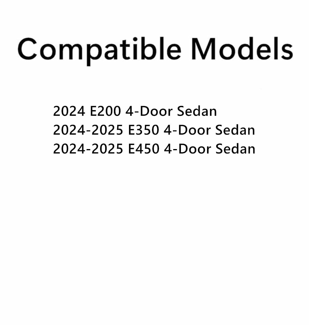 Heated Rear Back Window Back Glass Compatible with Mercedes Benz E-Class E200 E350 E450 E53AMG 4-Door Sedan 2024-2025 Models