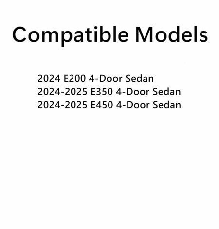 Heated Rear Back Window Back Glass Compatible with Mercedes Benz E-Class E200 E350 E450 E53AMG 4-Door Sedan 2024-2025 Models