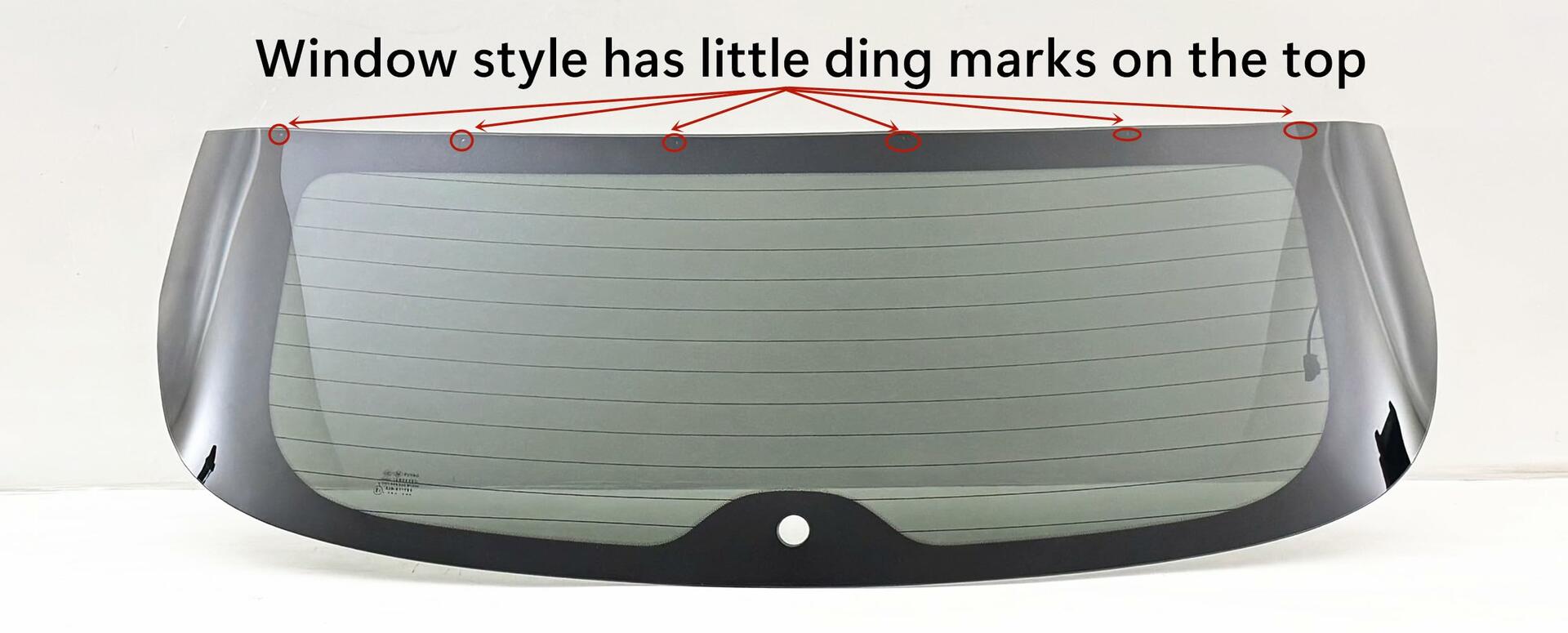 W/ Ding Mark Style Heated Rear Back Tailgate Liftgate Window Back Glass Compatible with Buick Encore 2013-2022 Models (Not For Encore GX)