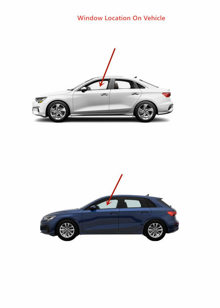 Tempered Driver Left Side Front Door Window Door Glass Compatible with Audi A3 / S3 2022-2025 Model