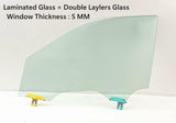 5MM Laminated Driver Left Side Front Door Window Door Glass Compatible with Jeep Grand Cherokee 2022-2026 / Grand Cherokee L 2021-2026 Models