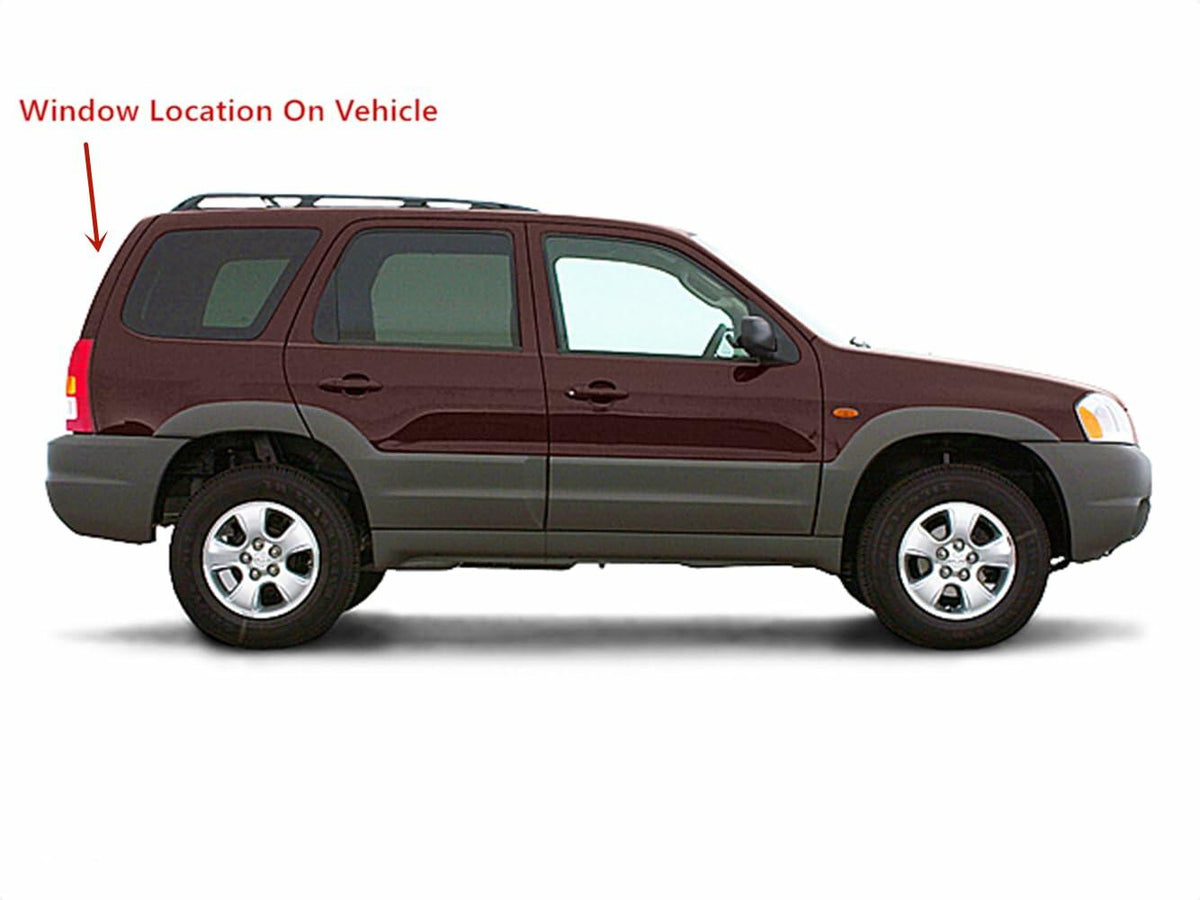 Heated Back Tailgate Window Back Glass Compatible with Mazda Tribute 2001-2006 Models