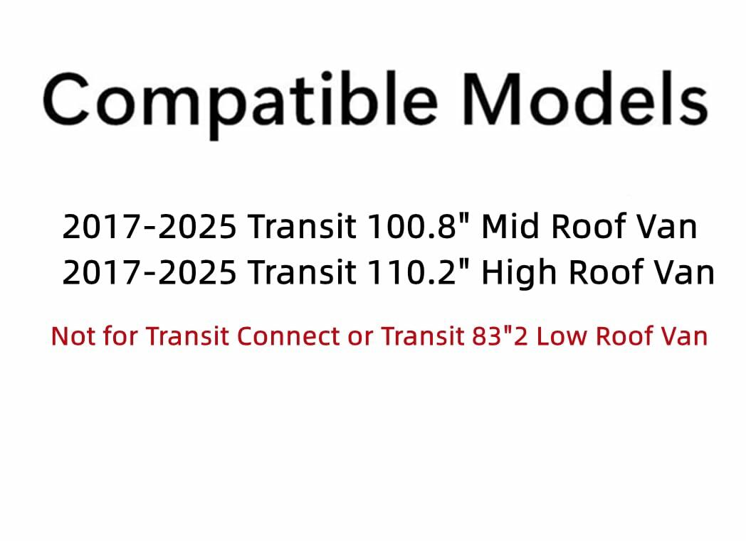 Laminated Privacy Passenger Right Rear Sliding Door Window Door Glass Compatible with Ford Transit 110.2" High-Roof 100.8" Mid-Roof Van 2017-2026 Models (Not for Transit Connect or Low-Roof Transit)