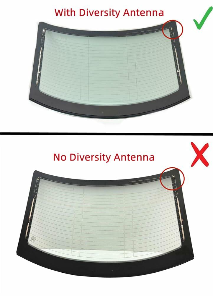 Heated W/Antenna Rear Window Back Glass Compatible with Cadillac CTS 2014-2019 / CTS-V 2016-2019 4 Door Sedan Models