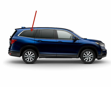 Tempered Passenger Right Side Quarter Window Quarter Glass Compatible with Honda Pilot 2016-2022 Models