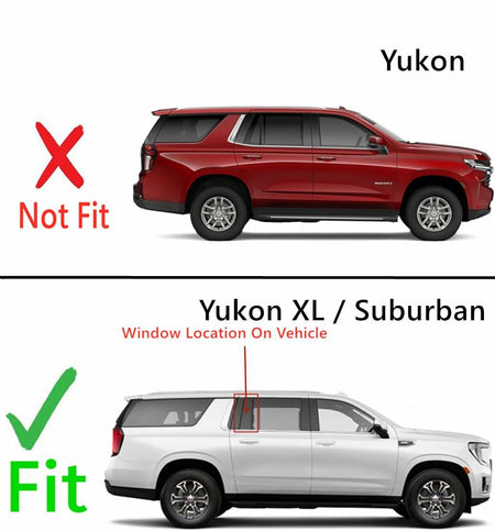 Tempered OEM Passenger Right Side Vent Window Vent Glass Compatible with Chevrolet Suburban / GMC Yukon XL 2021-2025 Models