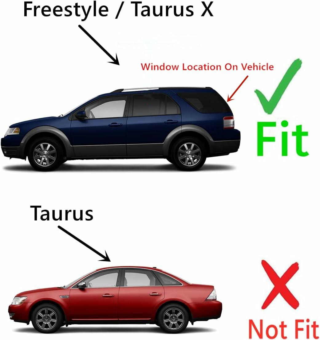 Heated Back Window Back Glass Compatible with Ford Taurus X 2008-2009 Models