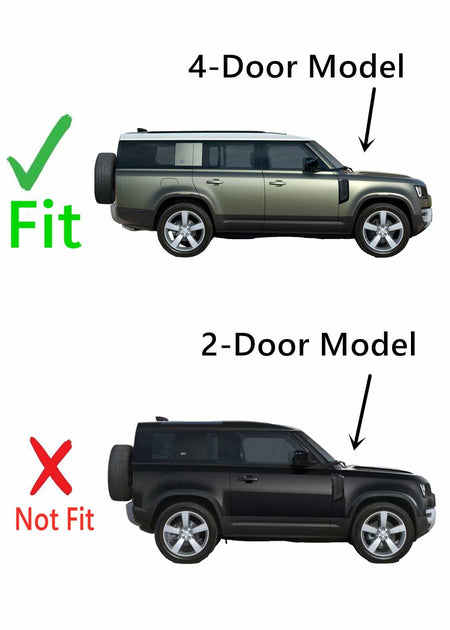 Tempered Passenger Right Side Rear Vent Window Vent Glass Compatible with Land Rover Defender 90 / 110 / 130 2020-2025 4-Door Models