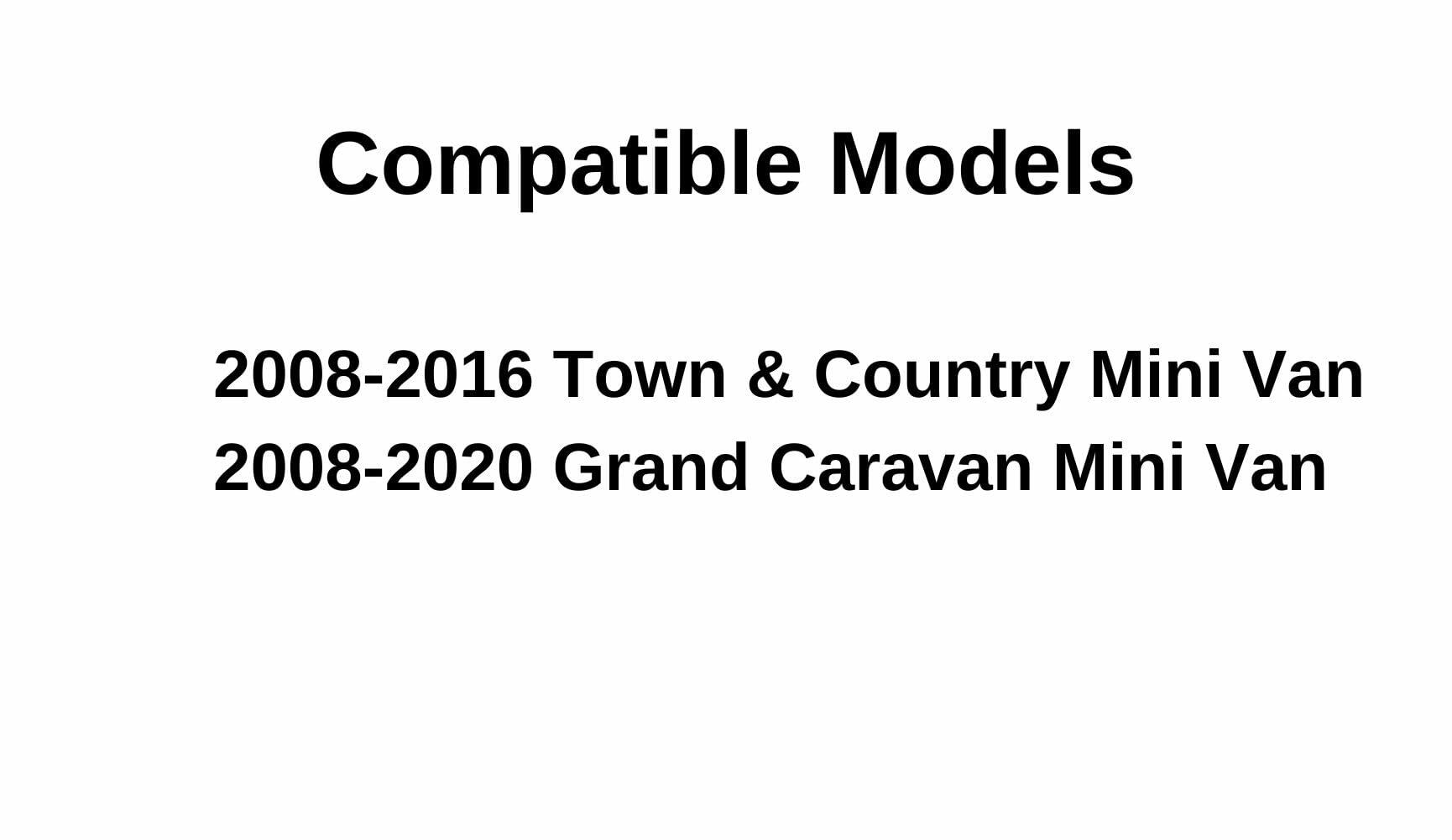 Heated Back Tailgate Window Back Glass Compatible with Dodge Grand Caravan/Chrysler Town & Country 2008-2020 Models