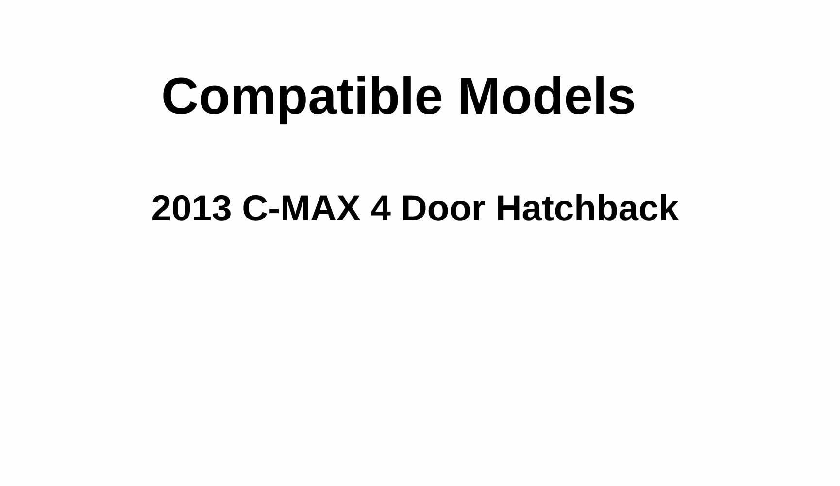 Heated Back Window Back Glass Compatible with Ford C-MAX 2013 Models