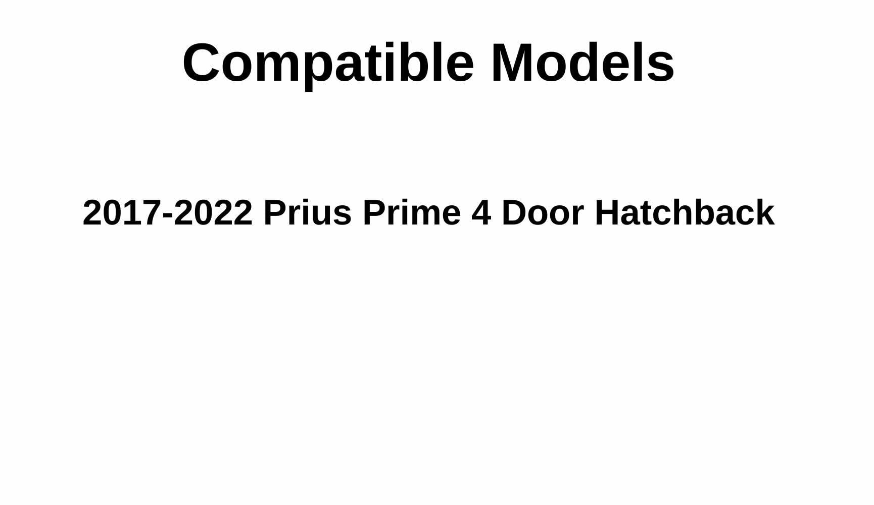 Heated Tempered Rear Back Window Back Glass Compatible with Toyota Prius Prime 2017-2022 Models (Not For Prius, Prius C, or Prius V)