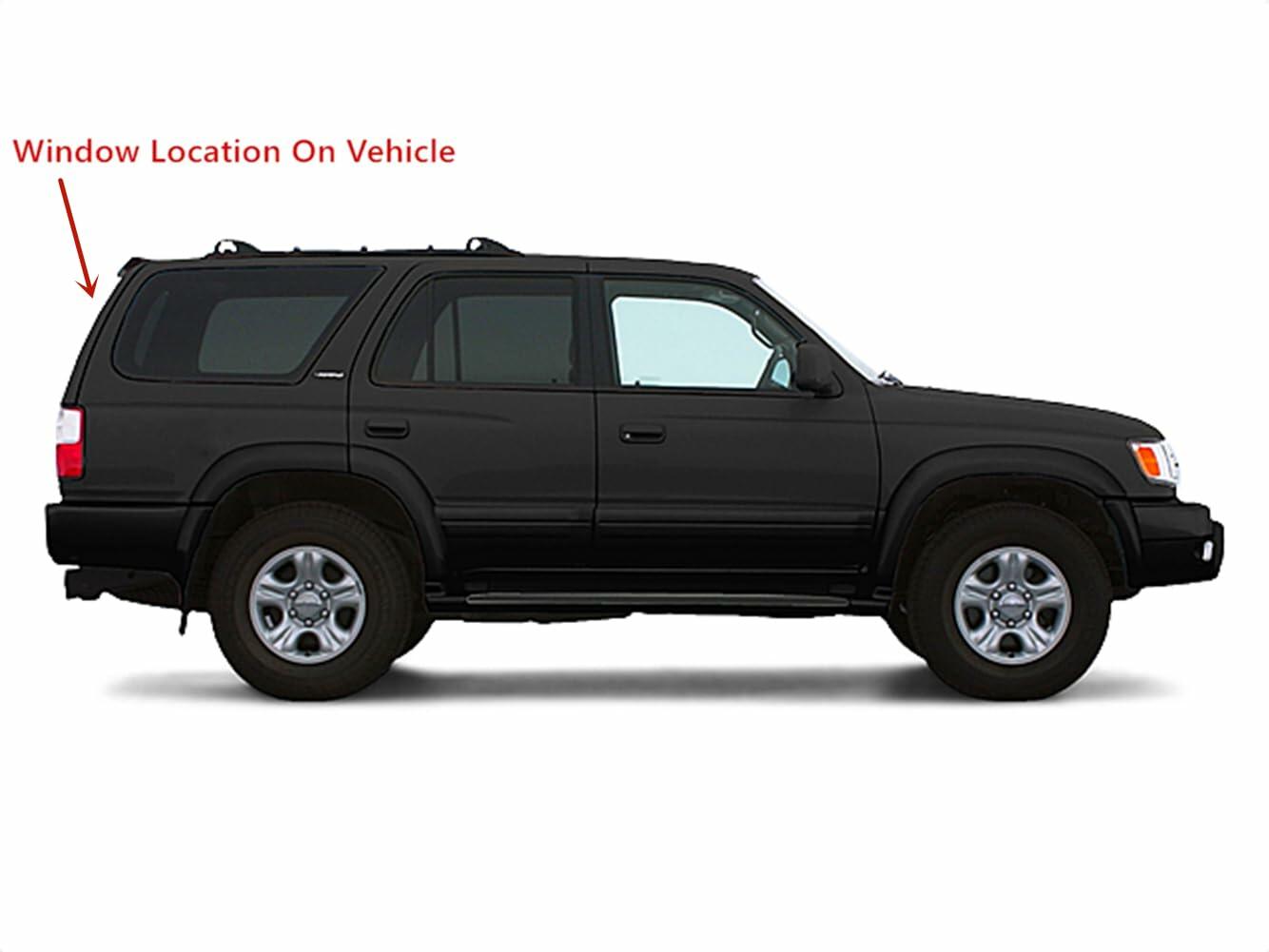 Privacy Heavy Duty Heated Rear Tailgate Window Back Glass Compatible with Toyota 4Runner 1996-2002 Models