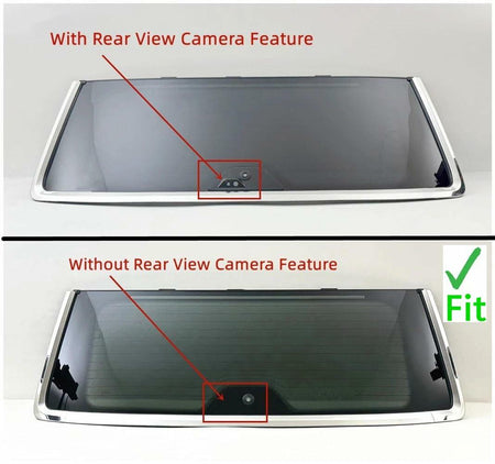 OEM Chrome Trim Heated Rear Back Tailgate Liftgate Window Glass Compatible with Jeep Wagoneer / Wagoneer L / Grand Wagoneer / Grand Wagoneer L 2022-2026 Models