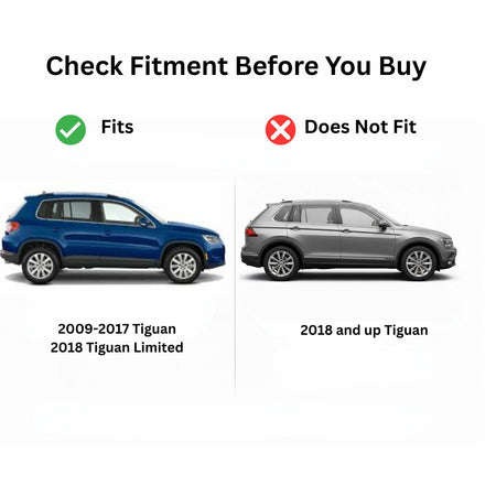 Tempered Passenger Right Side Front Door Window Door Glass Compatible with Volkswagen Tiguan 2009-2017 / Tiguan Limited 2018 Models