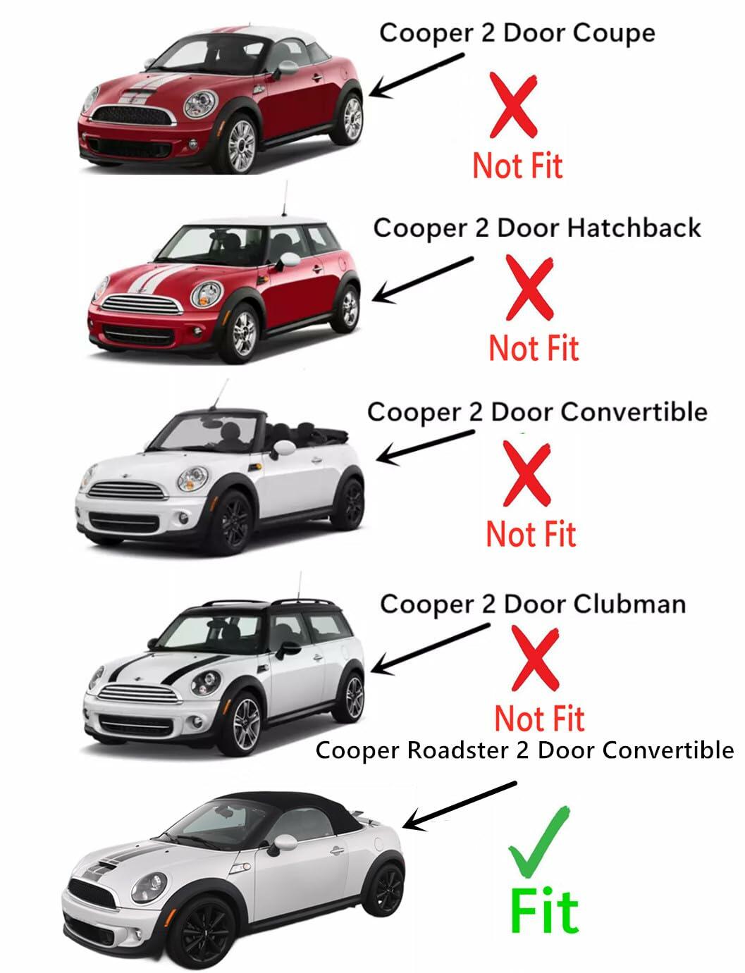 Tempered Driver Left Side Door Window Glass Compatible with Mini Cooper Roadster 2-Door Convertible 2012-2015 Models