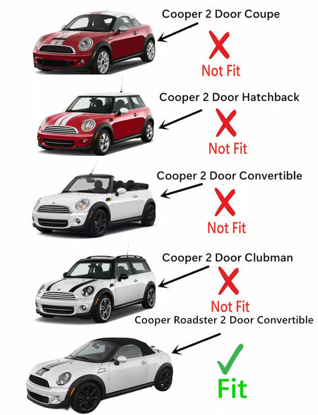 Tempered Driver Left Side Door Window Glass Compatible with Mini Cooper Roadster 2-Door Convertible 2012-2015 Models
