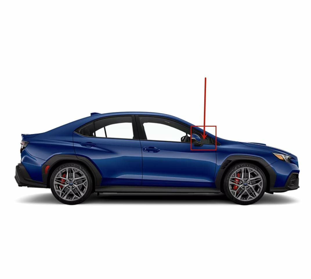 Tempered Passenger Right Side Front Vent Window Vent Glass Compatible with Subaru Crosstrek 2018-2023 / WRX 2022-2025 Models