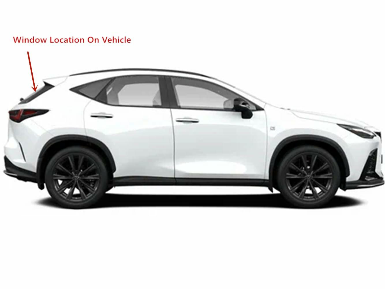 Heated Rear Tailgate Liftgate Back Window Back Glass Compatible with Lexus NX250 NX350 NX350h NX450h 2022-2026 Models