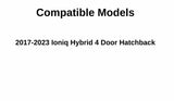 Heated Lower Back Window Glass Compatible with Hyundai Ioniq Hybrid 2017-2023 Models (Not For Ioniq 5 or Ioniq 6)