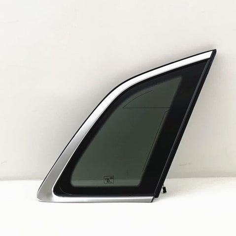 Chrome Moulding Style Passenger Right Side Rear Quarter Window Quarter Glass Compatible with Audi Q5 / SQ5 2018-2025 Models (Not For Q5/SQ5 Sportback)