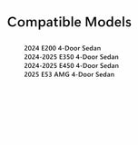 Laminated Driver Left Side Rear Door Window Door Glass Compatible with Mercedes Benz E-Class E200 E350 E450 E53AMG 4-Door Sedan 2024-2025 Models