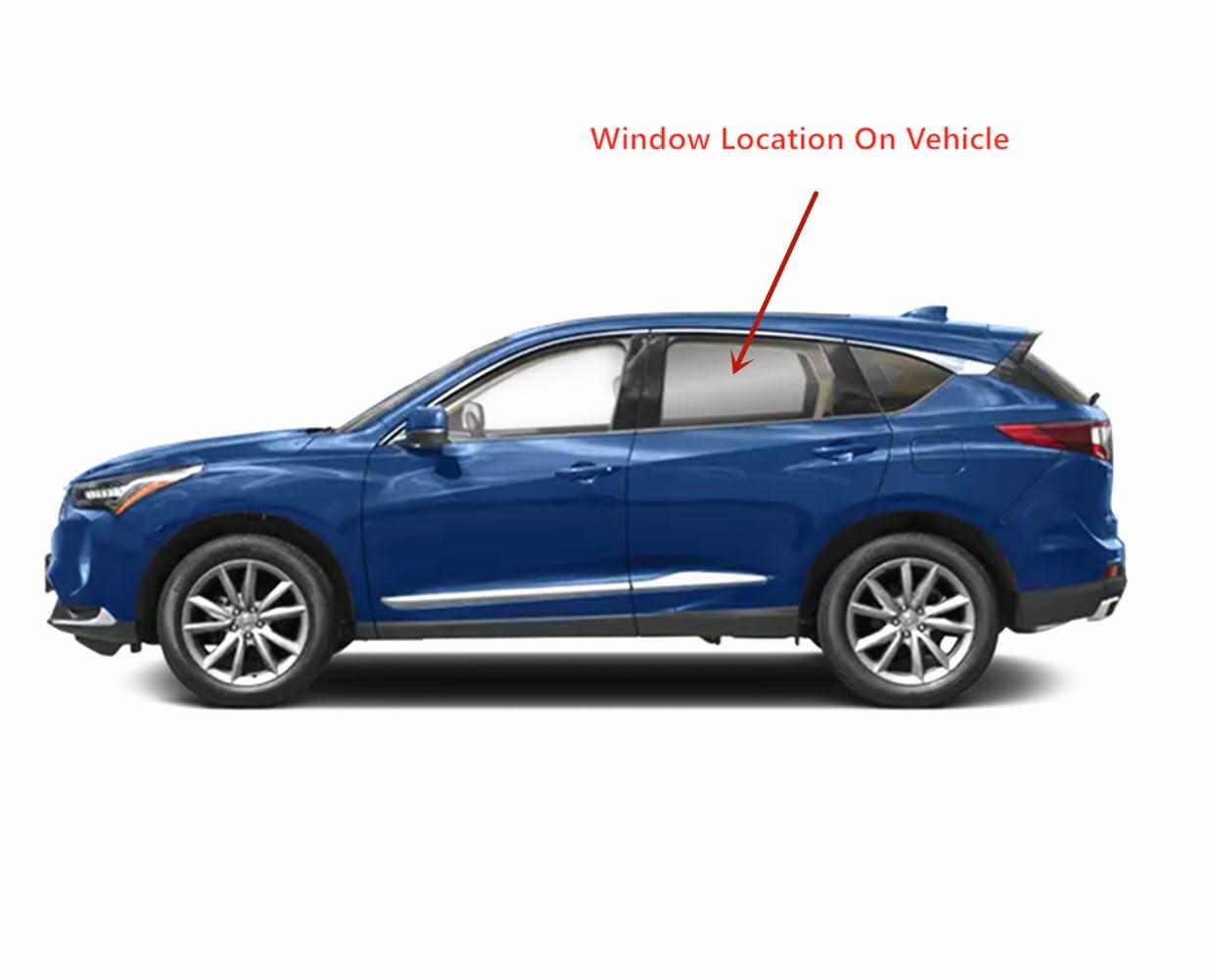Laminated Driver Left Side Rear Door Window Door Glass Compatible with Acura RDX 2022-2026 Models