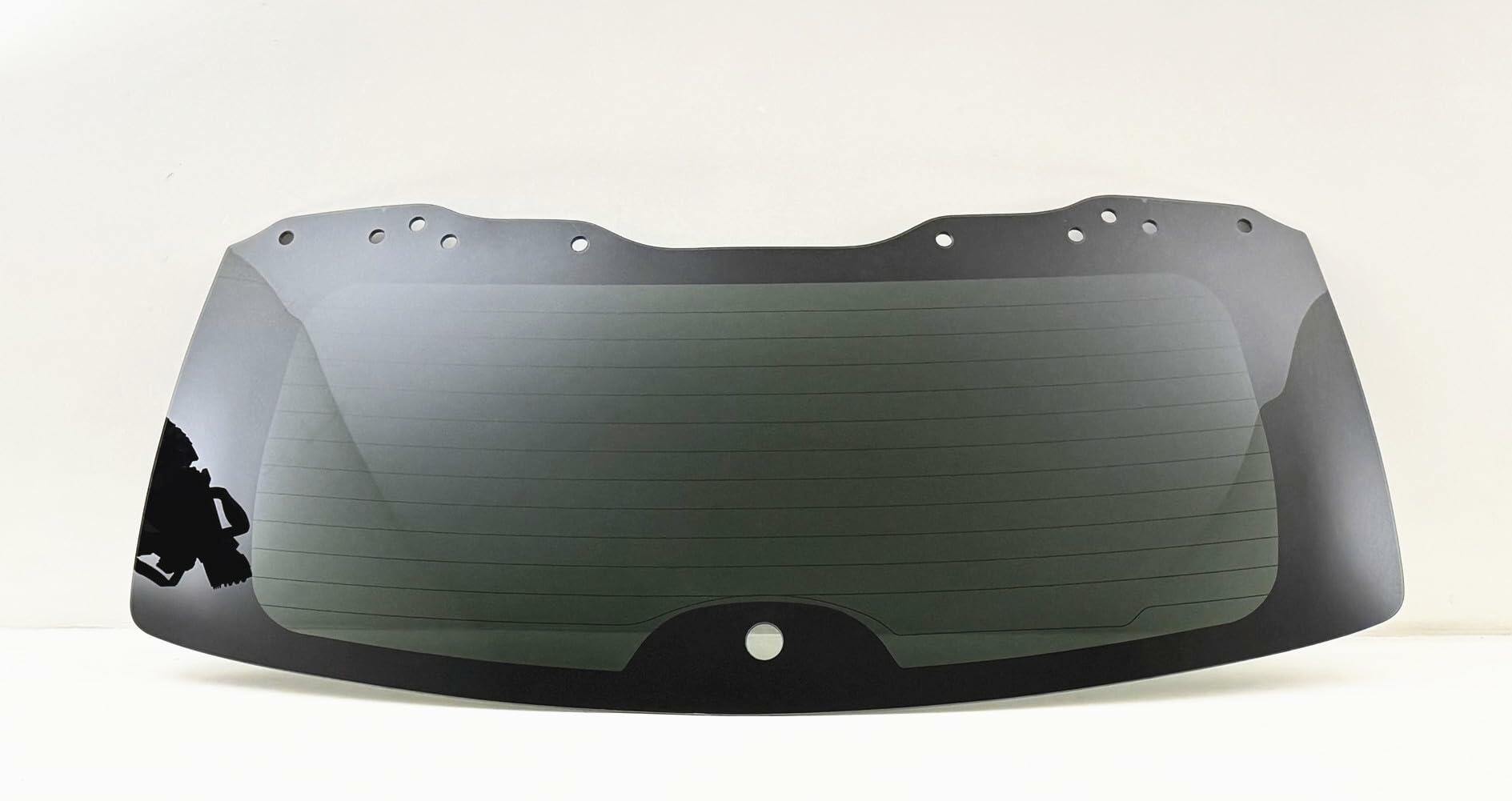Stationary Heated Tempered Rear TailGate LiftGate Back Window Back Glass Compatible with Toyota Highlander 2008-2013 Models