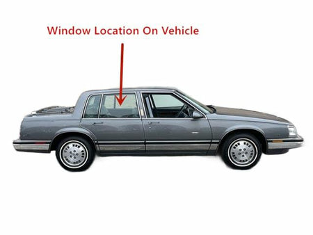 Passenger Right Side Rear Door Window Glass Compatible with Buick Electra / Oldsmobile Ninety-Eight 1987-1990 & Buick LeSabre / Oldsmobile Delta Eighty-Eight / Pontiac Bonneville 1987-1991 4-Dr Sedan