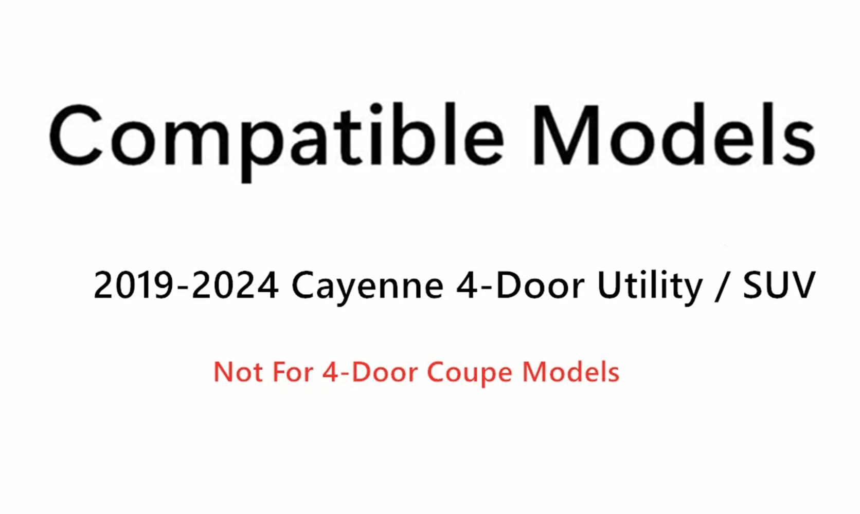 Tempered Driver Left Side Front Door Window Glass Compatible with Porsche Cayenne SUV 2019-2024 Models (Not For Coupe)