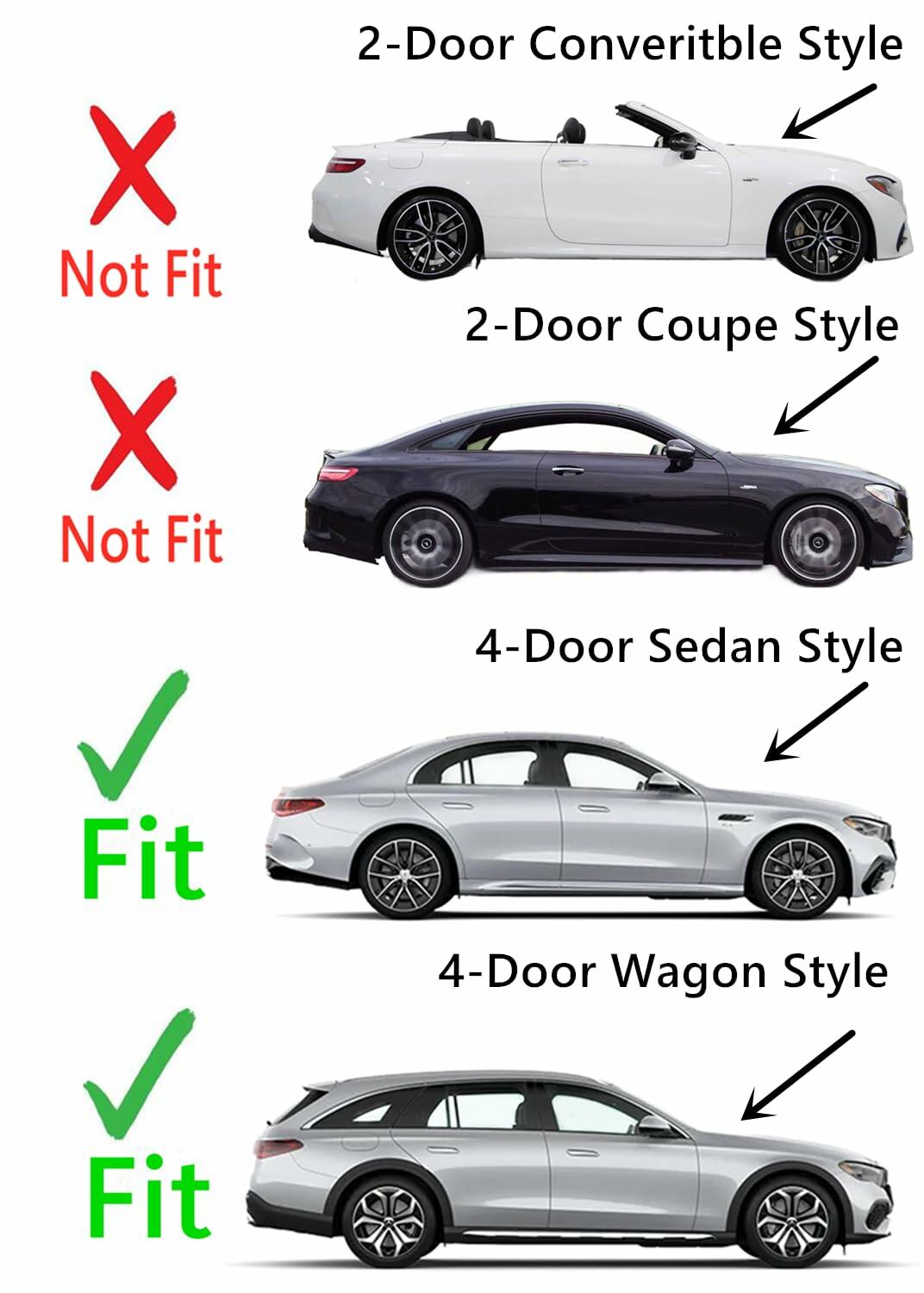 Tempered Passenger Right Side Front Door Window Door Glass Compatible with Mercedes Benz E300 E43AMG 2017-2019 / E350 2020-2023 / E53AMG 2019-2023 / E400 E450 E63AMG 2017-2023 4 Door Models
