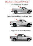 Heated Privacy Stationary Back Window Back Glass Compatible with Ford F150 Pickup 2004-2014 Models