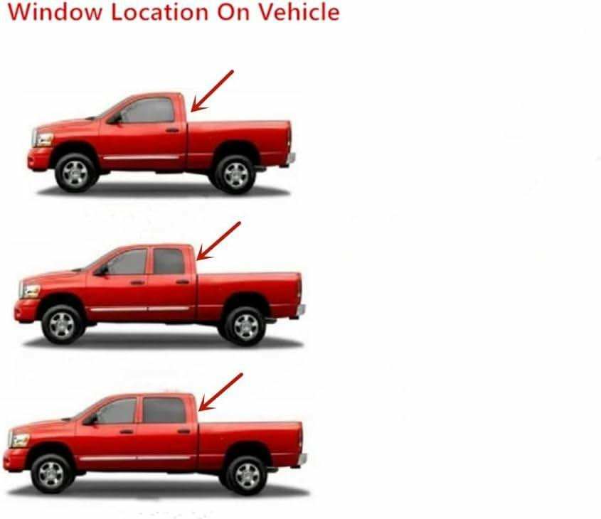 OEM Heated Privacy Stationary Back Window Back Glass Compatible with Ram Pickup 1500 2019-2025 Models (Not For 1500 Classic)
