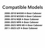 Tempered Privacy Driver Left Side Rear Door Window Door Glass Compatible With Chevrolet / GMC LCF W4500 W5500 & Isuzu NQR 2008-2016 / NPR NPR-HD 2008-2025 4-Door Cabover Models