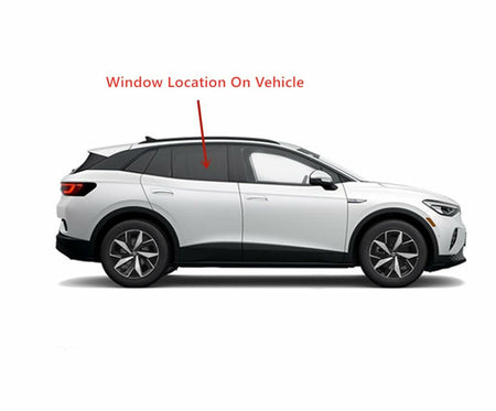 Tempered Passenger Right Side Rear Door Window Door Glass Compatible with Volkswagen ID.4 2021-2026 Models