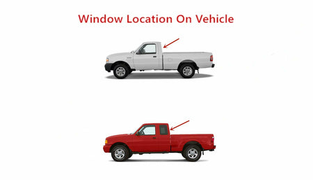 Stationary Back Window Back Glass Compatible with Ford Ranger/Mazda B2300/Mazda B2500/Mazda B3000/Mazda B4000 1998-2011 Models
