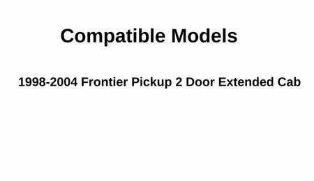 Driver Left Side Quarter Glass Quarter Window Compatible with Nissan Frontier Pickup 2-Door Extended Cab 1998-2004 Models