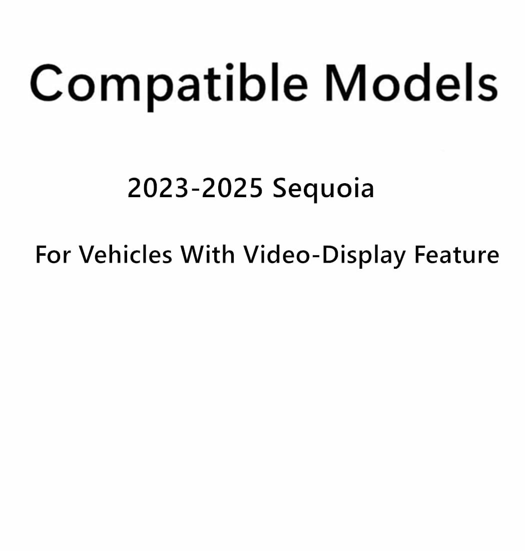 With-Video-Display Style Heated Rear Tailgate Back Window Back Glass Compatible with Toyota Sequoia 2023-2025 Models