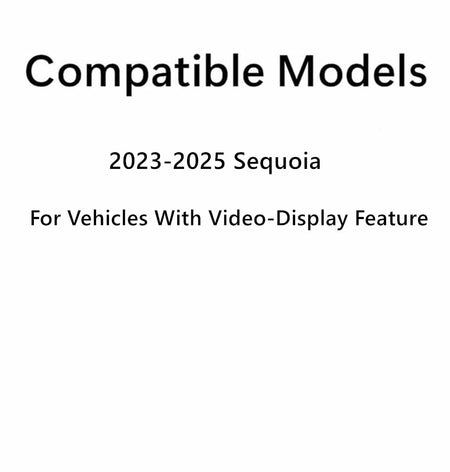 With-Video-Display Style Heated Rear Tailgate Back Window Back Glass Compatible with Toyota Sequoia 2023-2025 Models