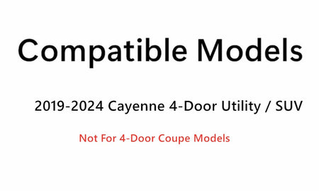 Tempered Passenger Right Side Front Door Window Glass Compatible with Porsche Cayenne SUV 2019-2024 Models (Not For Coupe)