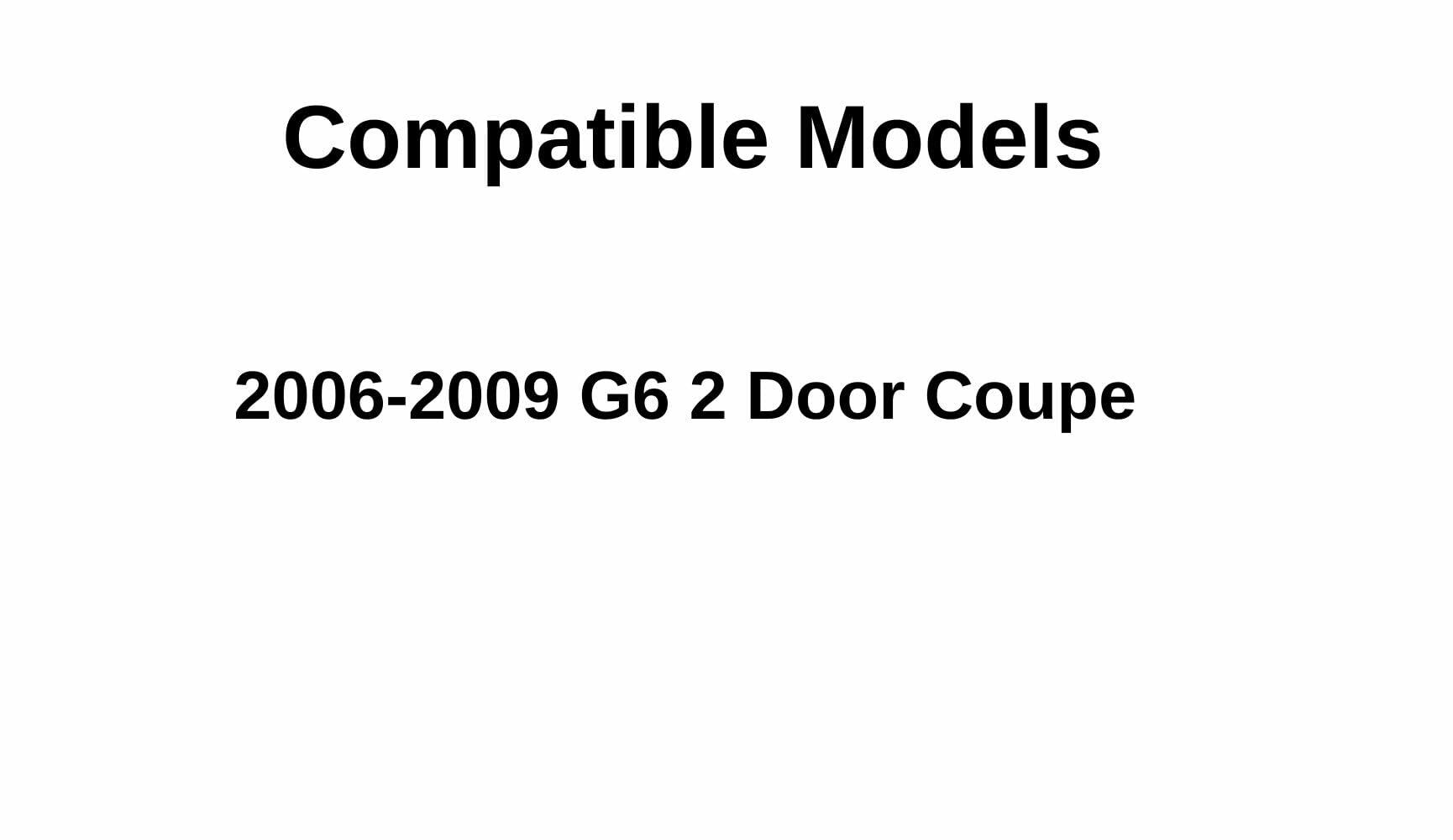 Tempered Passenger Right Side Door Window Door Glass Compatible with Pontiac G6 2-Door Coupe 2006-2009 Models (Not For Sedan or Convertible)