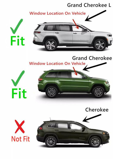 4MM Laminated Passenger Right Side Front Door Window Door Glass Compatible with Jeep Grand Cherokee 2022-2026 / Grand Cherokee L 2021-2026 Models
