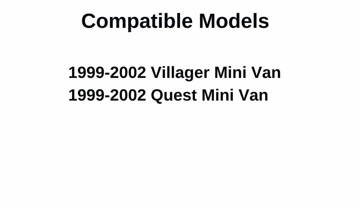 Tempered Movable Passenger Right Side Rear Sliding Door Window Glass Compatible with Mercury Villager / Nissan Quest Mini Van 1999-2002 Models