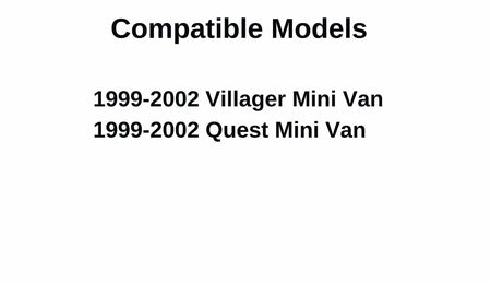 Tempered Movable Passenger Right Side Rear Sliding Door Window Glass Compatible with Mercury Villager / Nissan Quest Mini Van 1999-2002 Models