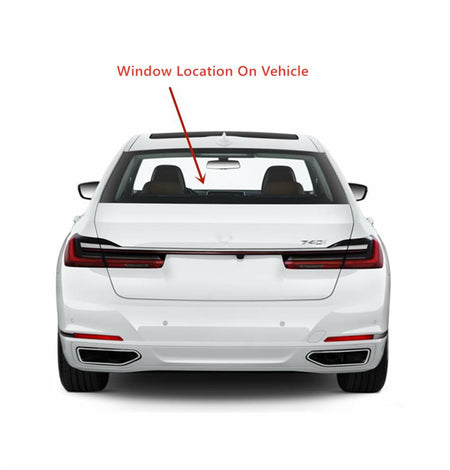 Laminated Heated Rear Window Back Glass Compatible with BMW 740 740e 740i 740Le 750 750i 750Li 2016-2022 Models