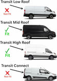 Laminated Privacy Passenger Right Rear Sliding Door Window Door Glass Compatible with Ford Transit 110.2" High-Roof 100.8" Mid-Roof Van 2017-2026 Models (Not for Transit Connect or Low-Roof Transit)